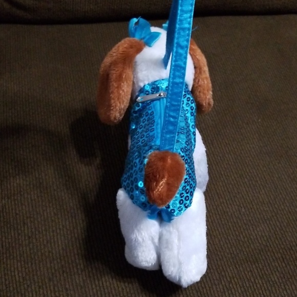 Girls made in China blue sequin puppy handbag - Picture 7 of 8